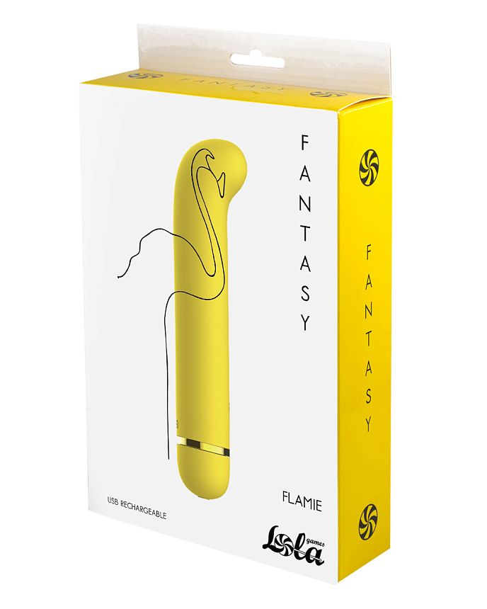Перезаряжаемый вибратор Fantasy Flamie Yellow 7912-01lola