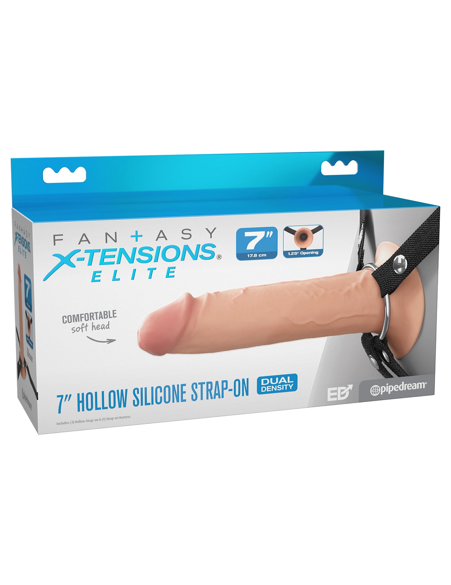 Фаллопротез пустотелый из силикона 415921PD