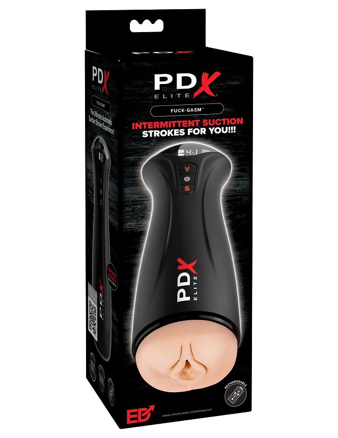 Мастурбатор с вибрацией PDX Elite Fuck-Gasm - Light Pipedream RD55121PD